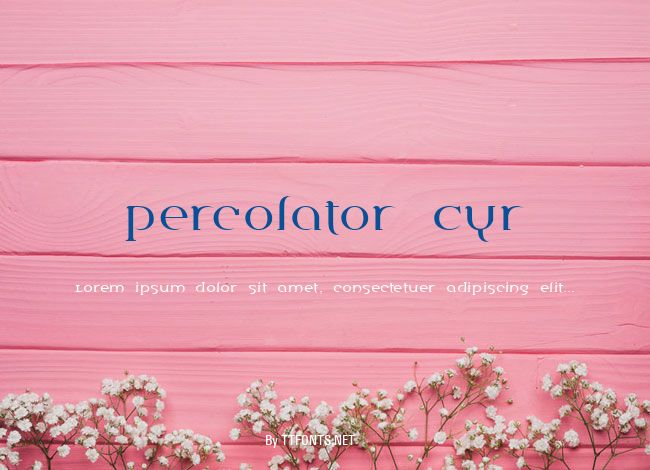 Percolator Cyr example